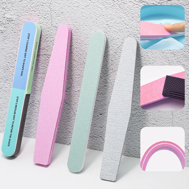 Doppelseitige Nail Art File Buffer Maniküre Werkzeug Schwämme Doppelseitige DIY Persönliche Polierstreifen Nagelpflege Zubehör und Werkzeug Image