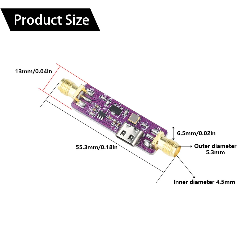 Dual SMA Active SAW Filter & LNA RF Low Noise Amplifier 1090 MHz 1,09 GHz High Gain 21 dB Image