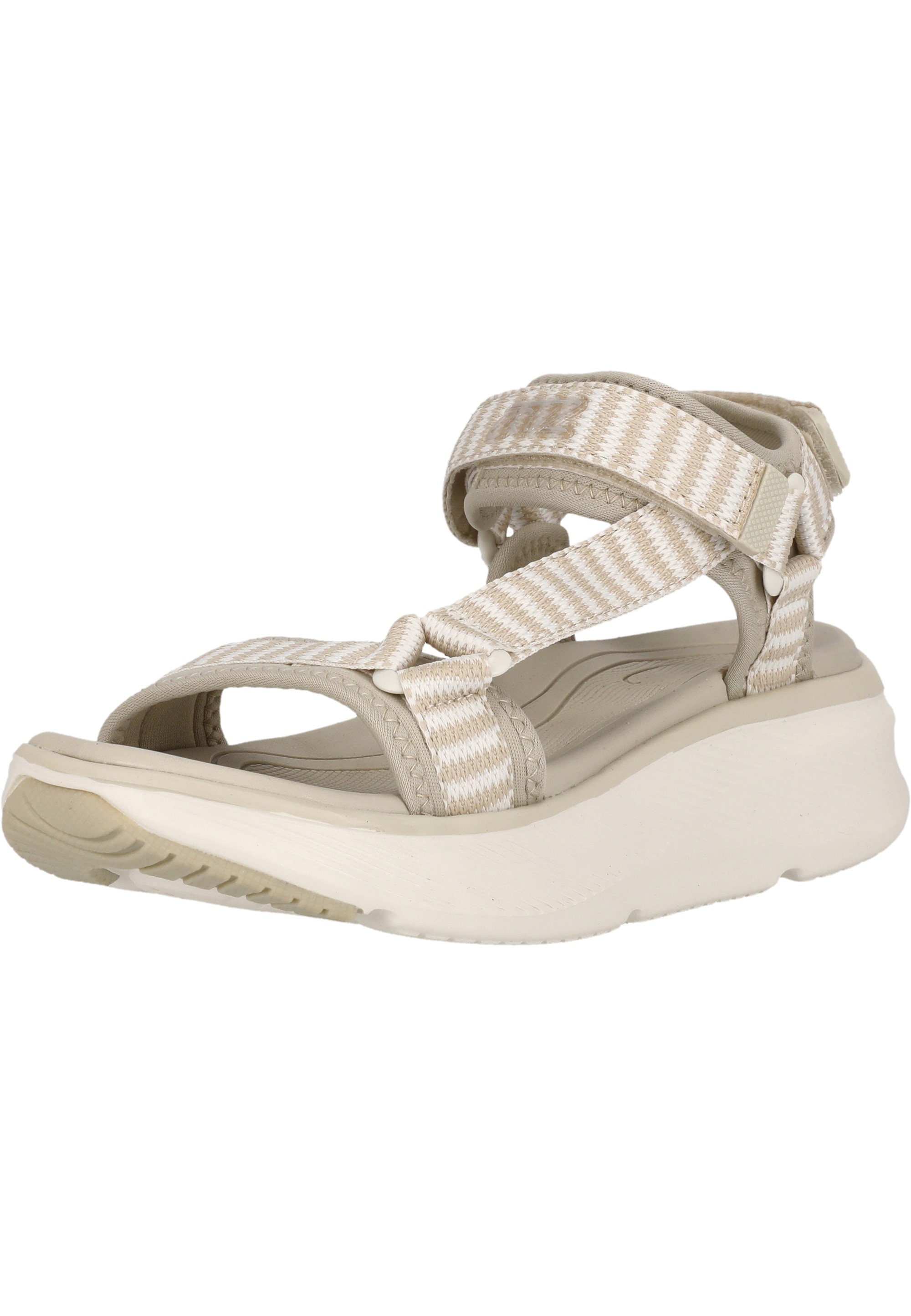 Sandale CRUZ "Findel", Damen, Gr. 40, beige, Synthetik, Schuhe Sandale, mit praktischem Allwetterprofil