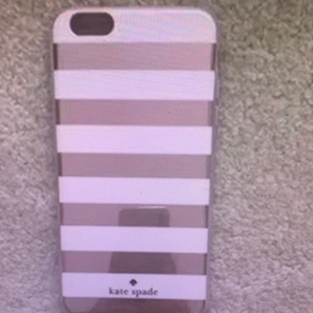 Kate Spade Cell Phones & Accessories | Kate Spade Pink And White Striped Phone Case | Color: Pink/White | Size: Os