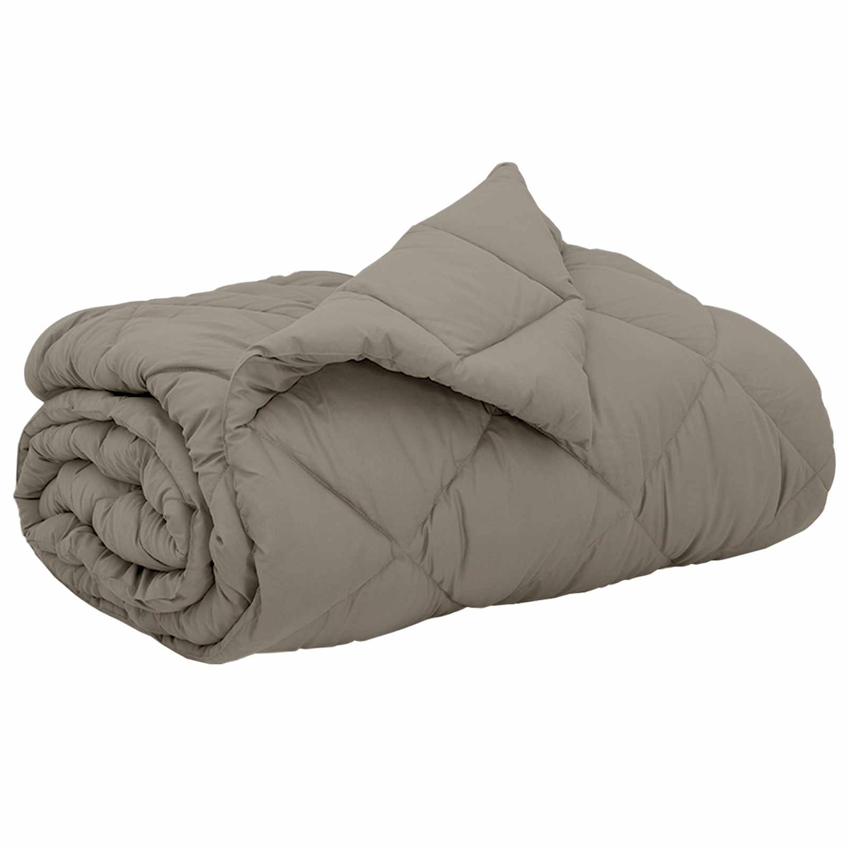 vidaXL Ganzjahresbettdecke Hellgrau 220 x 240 cm Mikrofaser Image