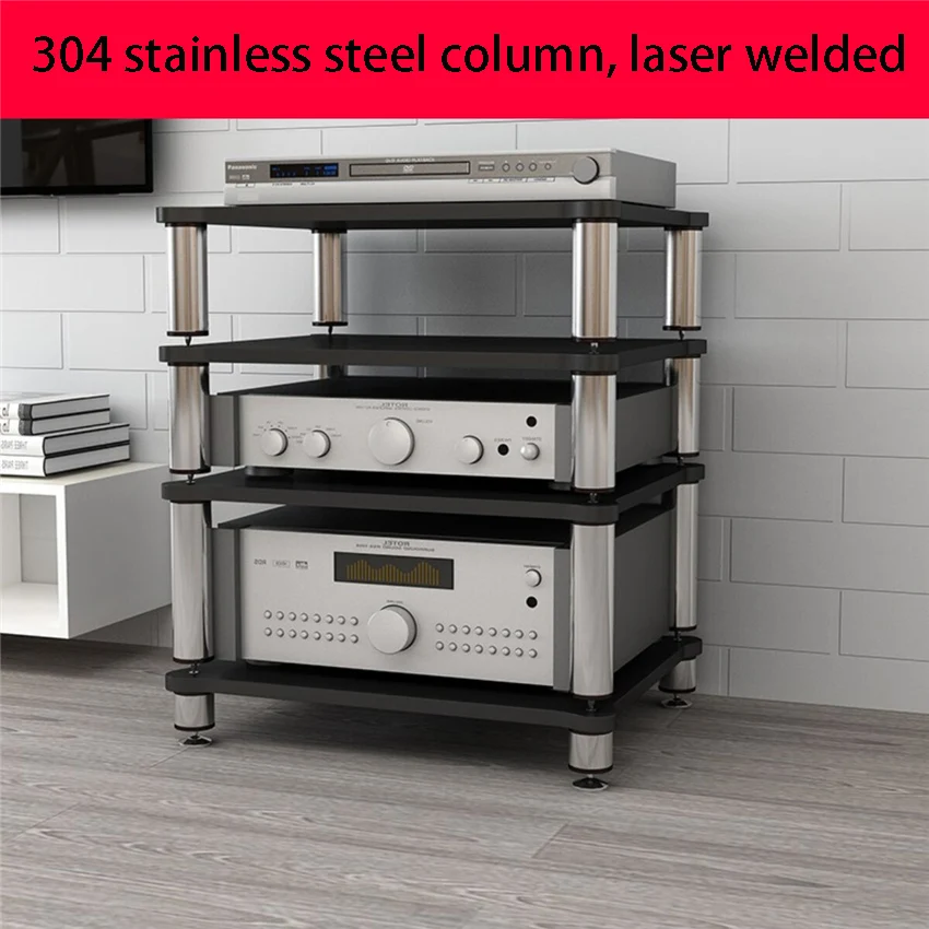 HIFI Verstärker Schrank Audio Schrank Audio-visuelle Ausrüstung Rack Stoßdämpfer TV Schrank Fuß nagel Stativ Image