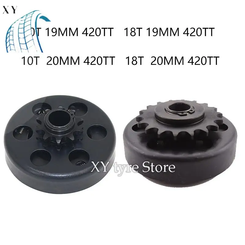 Kupplung ATV Strand Fahrrad Go Kart Fliehkraftkupplung 10T 18T 19mm 20mm Innenloch angepasst 420 Kette Image