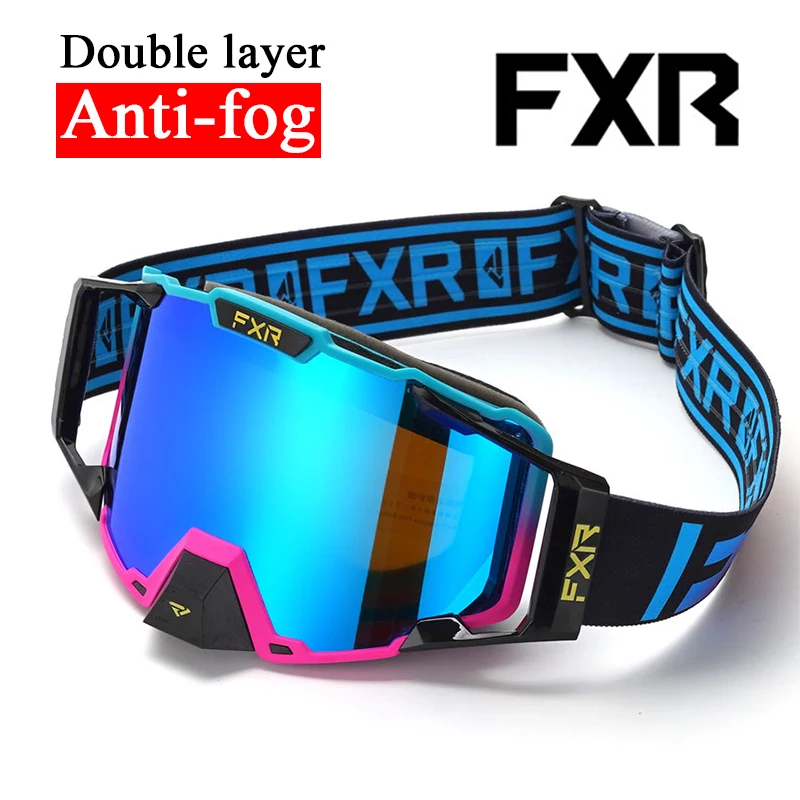 FXR Motocross-Brille, Antibeschlag, Off-Road-Rennen, Motorrad-Sonnenbrille, Fahrradbrille, Skibrille, Skifahren, Snowboard, Sportmaske Image
