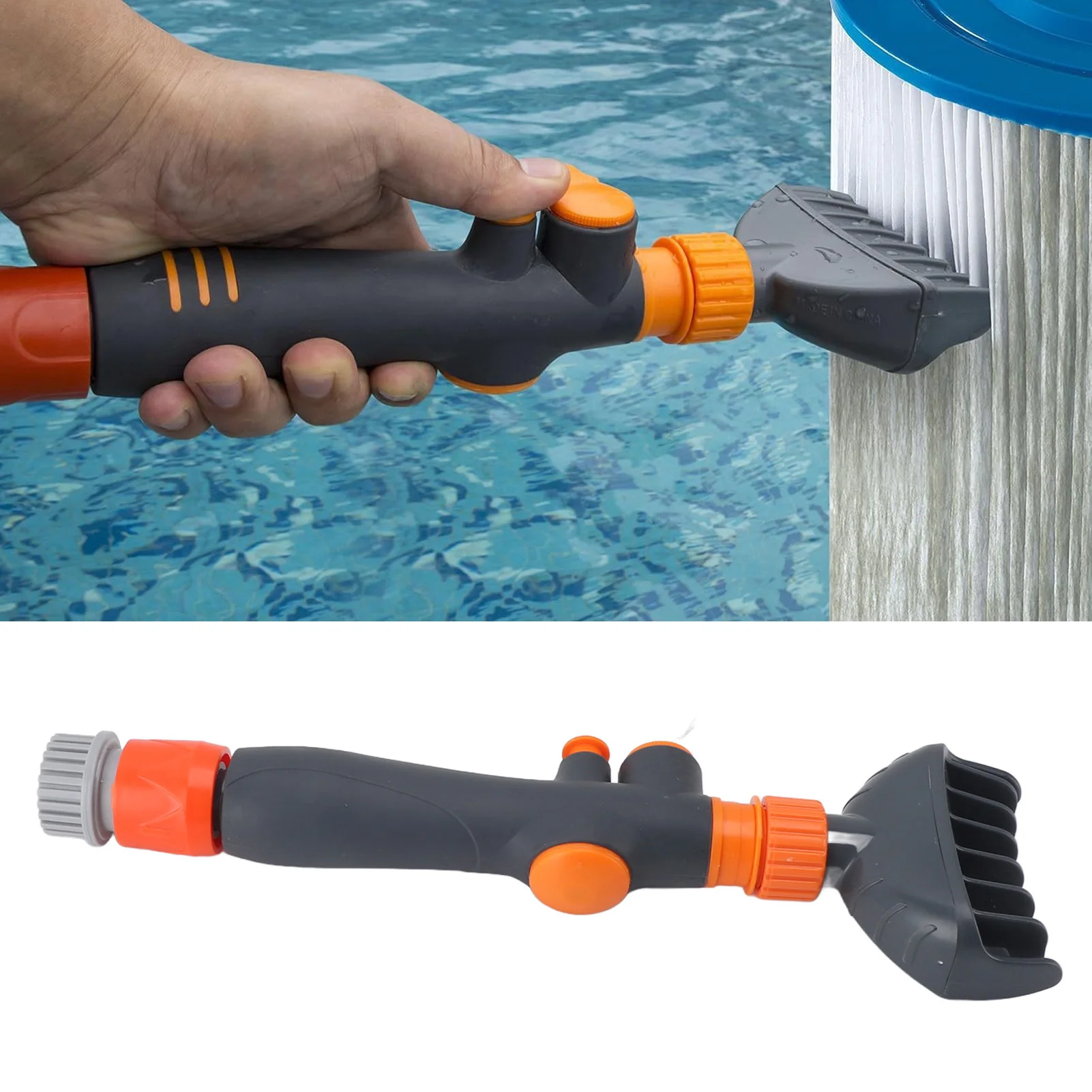 Pool Spa Filter patrone Reiniger Bürste PVC wieder verwendbare Spa Wasserfilter Reinigungs schlauch Befestigungs werkzeug für Schwimmbad Whirlpool Image