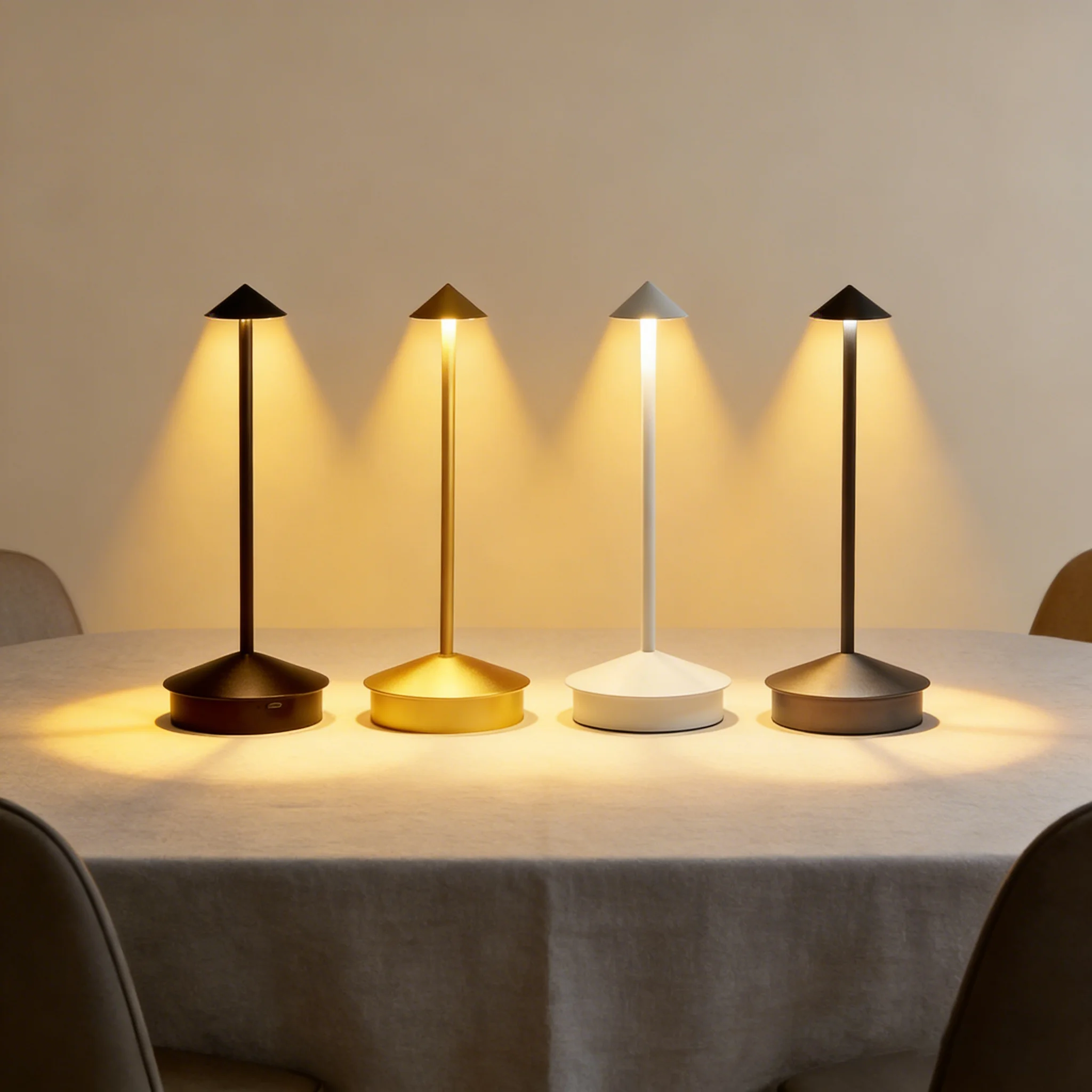 Dimmbare Tischlampe Kreative Esszimmer Touch Led Bar Kaffee Pina Tischlampe Lampada Da Tavolo Dekor Typ-C Schreibtischlampe wiederaufladbar