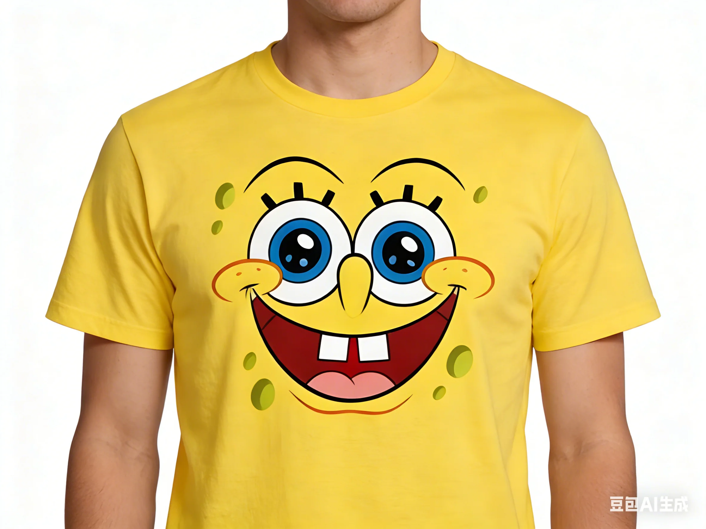 2026 heißer Verkauf Mode Neue SpongeBob Schwammkopf Gelb Joyful Hip-hop Muster T-shirt Outdoor Punk Street Wear Plus größe