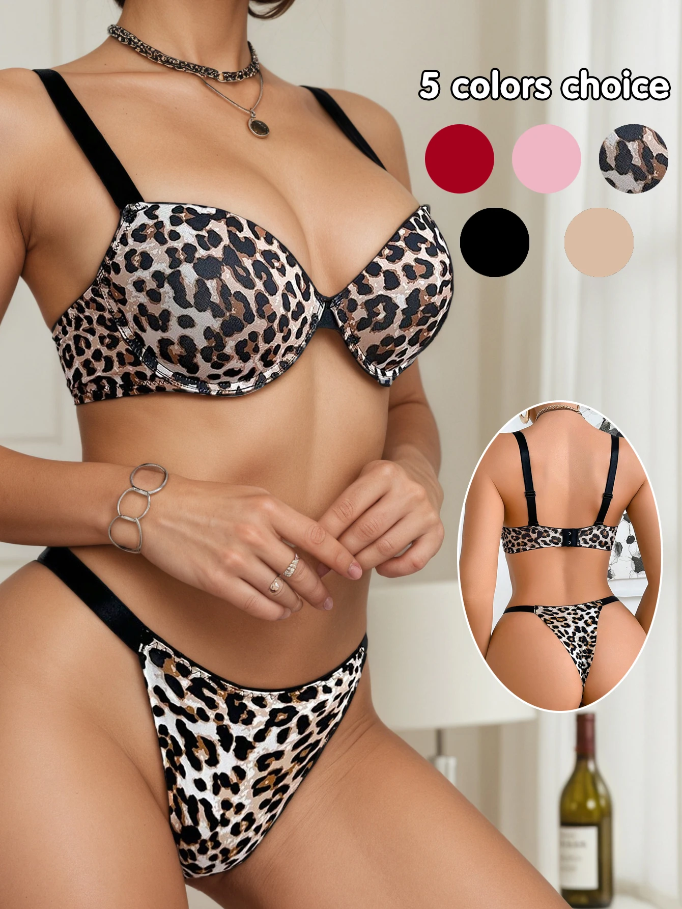 Ensemble soutien-gorge et culotte à armatures pour femmes, couleur unie, intimes, bonnet 3/4, T-Shirt, soutien-gorge, sous-vêtements Push Up, ensemble de Lingerie pour femmes, S-L