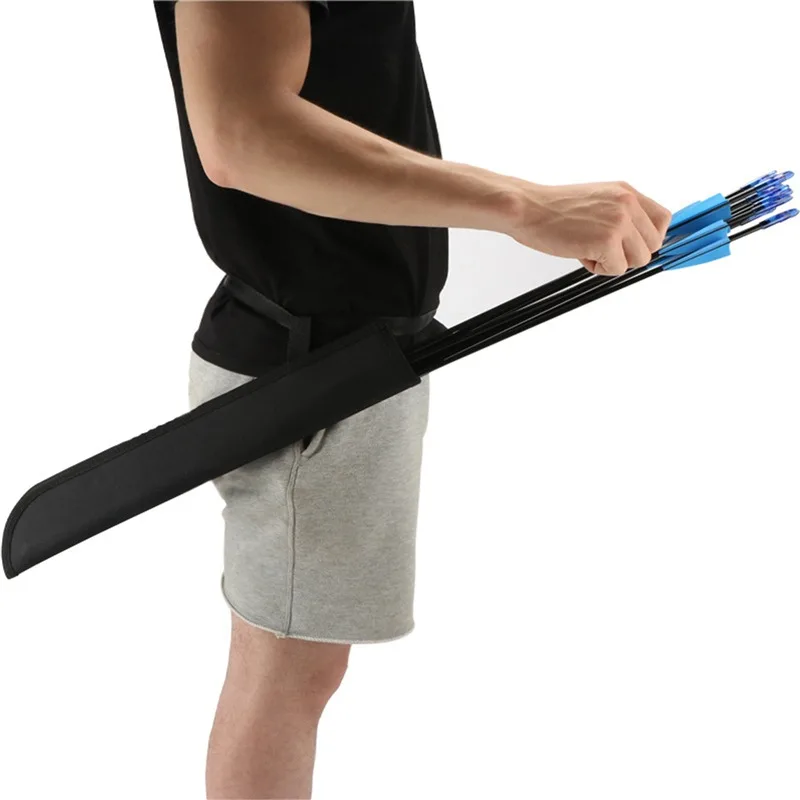 Oxford Bogenschießen Armbrust Bolzen Köcher Pfeil Rohr Hüfte Taille Aufgehängt Tragetasche Lagerung Fach Halter Jagd Zubehör Image