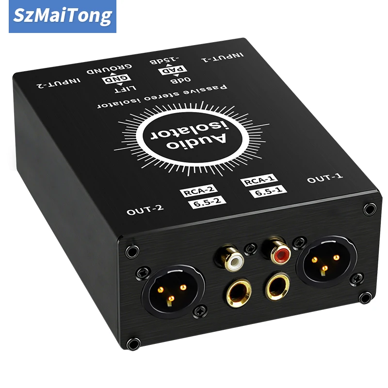 1 PCS RCA Isolator 6,35 XLR Audio Noise Filter Noise Suppressor Isolator für PC Langlebige Buchse auf Stecker Beseitigen Sie den gemeinsamen Boden Image