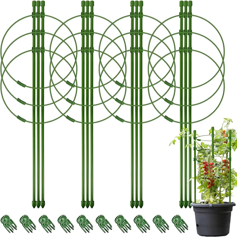 1/3Pcs Langlebige Kreative Klettern Reben Rack 45cm Kunststoff Beschichtet Eisen Anlage Unterstützung Rahmen Garten Balkon Pflanze blume Spalier Image