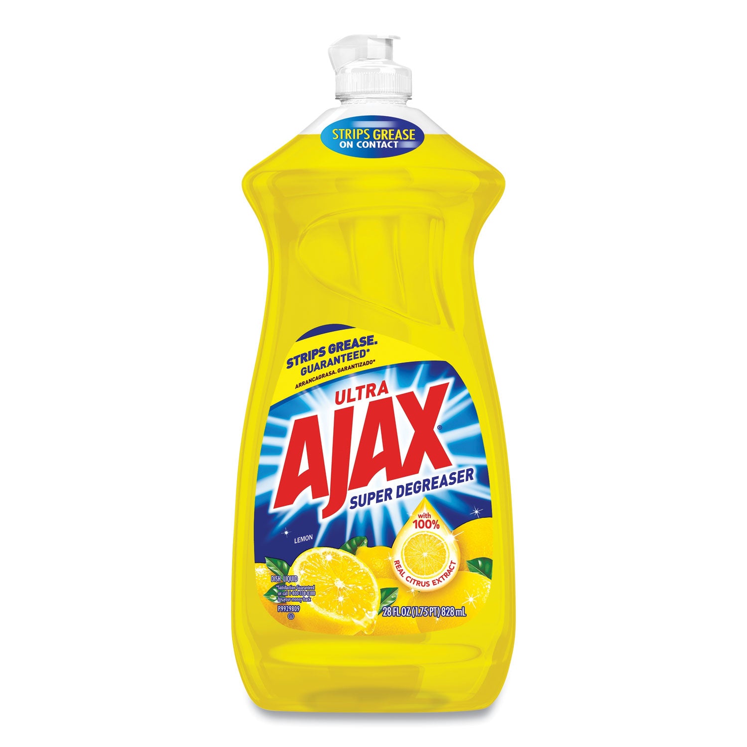 Ajax 44673 Dish Detergent, Lemon Scent, 28 oz Bottle, 9/Carton - Case of 9 cpc44673