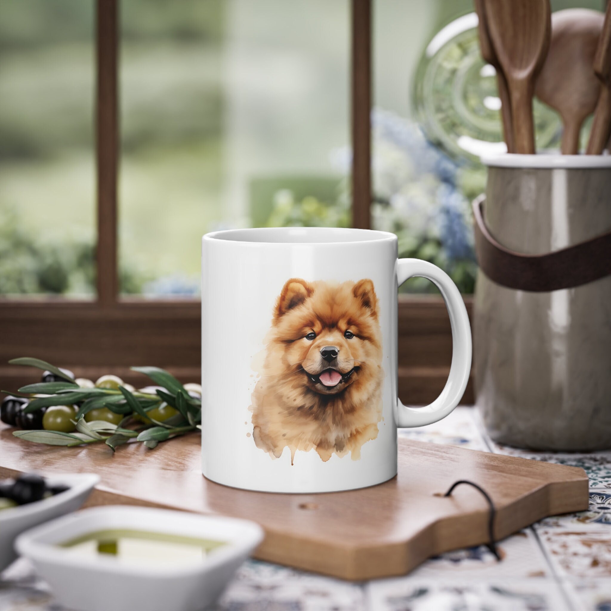 Tazza Cane Chow Chow Tazza Cucciolo Regalo Tazza da caffè Amante dei cani Tazza da caffè Regalo Compleanno Cucciolo di cane Tazza Amante Tazza da tè