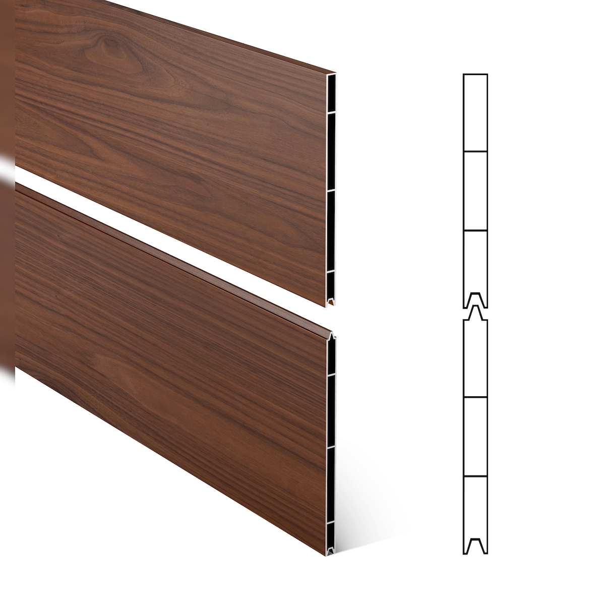 Alberts Zaunfeld-Set Palitio, zum Aufschrauben, Sichtschutzzaun in Trendfarbe, Zaunlänge 2 - 10 m, Profilhöhe 300 mm Image