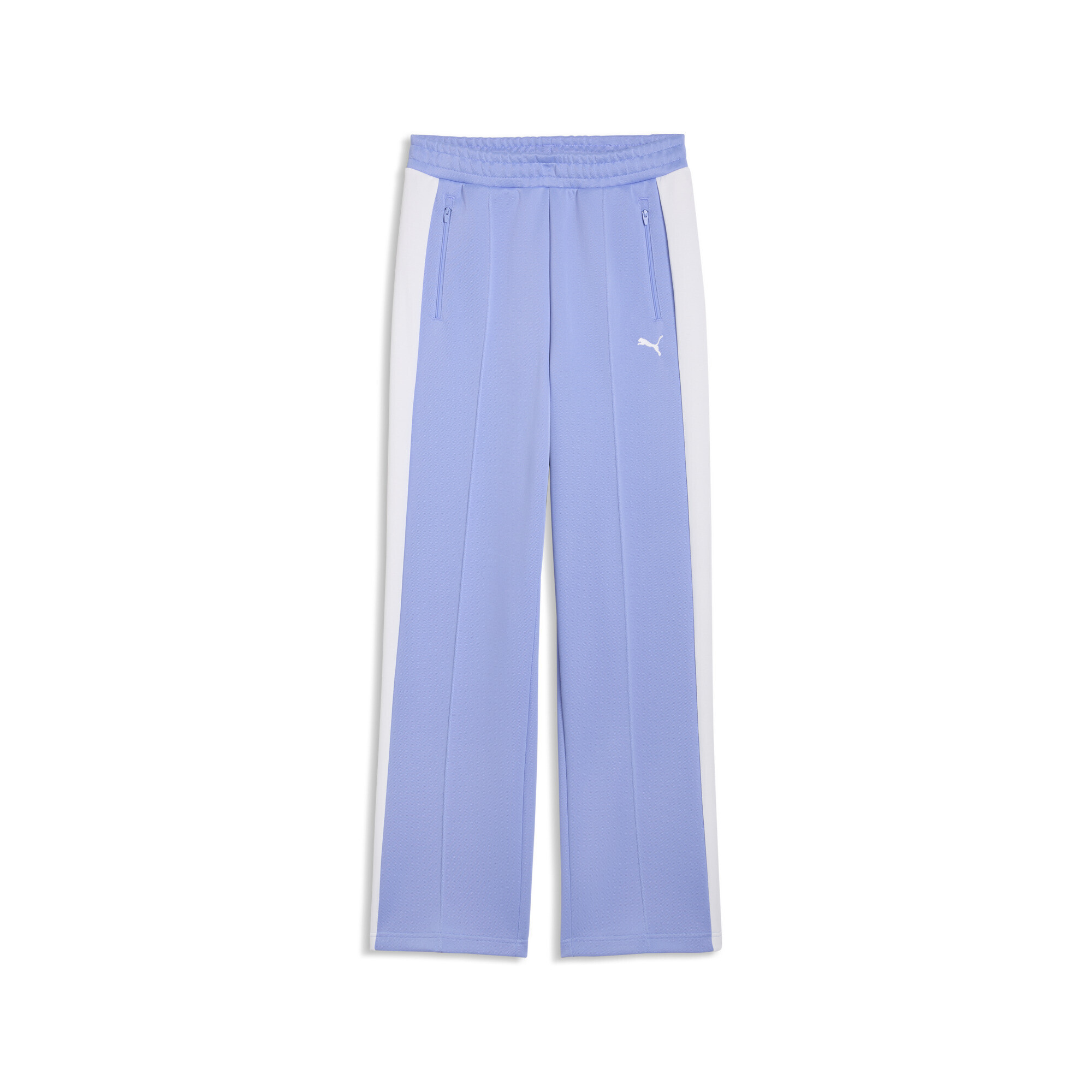 Sporthose PUMA "T7 Always On Straight Trainingshose Damen", Damen, Gr. M, Normalgrößen, intense lavender lila, Obermaterial: 33% Baumwolle, 67% Polyester; Rippe: 100% Baumwolle; Seitentasche – Oben: 100% Baumwolle, unifarben, Hosen Sporthose