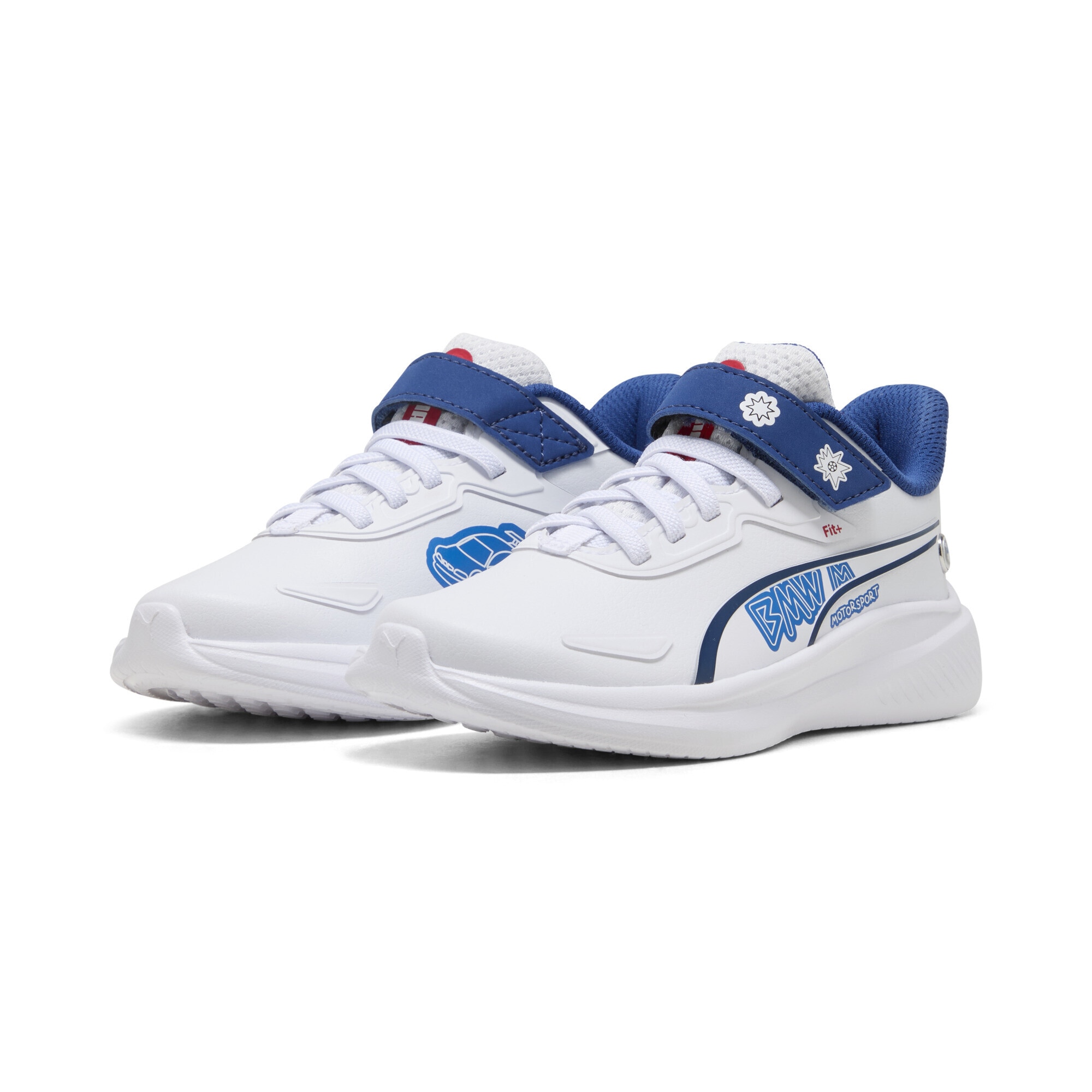 Sneaker PUMA "BMW M MOTORSPORT Skyrocket Lite Sneakers Kinder", Kinder, Gr. 30, weiß, Obermaterial: Synthetik, Textil; Futter: Textil; Innensohle: Textil; Laufsohle: Synthetik, Schuhe Sneaker