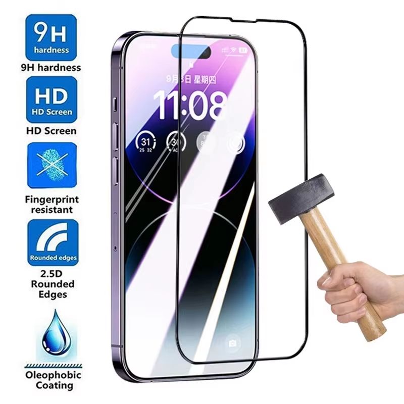 9D Tempered Glass Screen Protector For IPhone 7 To IPhone 17 Series for Iphone 7 8 6 6s
