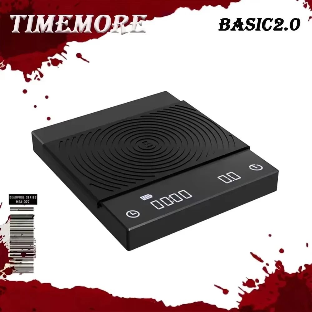 Timemore Black Mirror Basic2 Plus Digital Coffee Scale With Timer USB Rechargeable Timemore Black Mirror Basic2 Plus Digital Coffee Scale With Timer USB Rechargeable