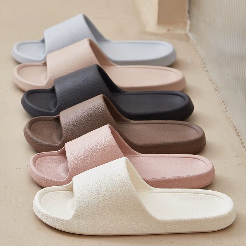Men Flip Flops Sandals With Soft Sole, Non slip Outdoor Slippers, Simple Solid Color Shower Shoes For Couples white 38 39