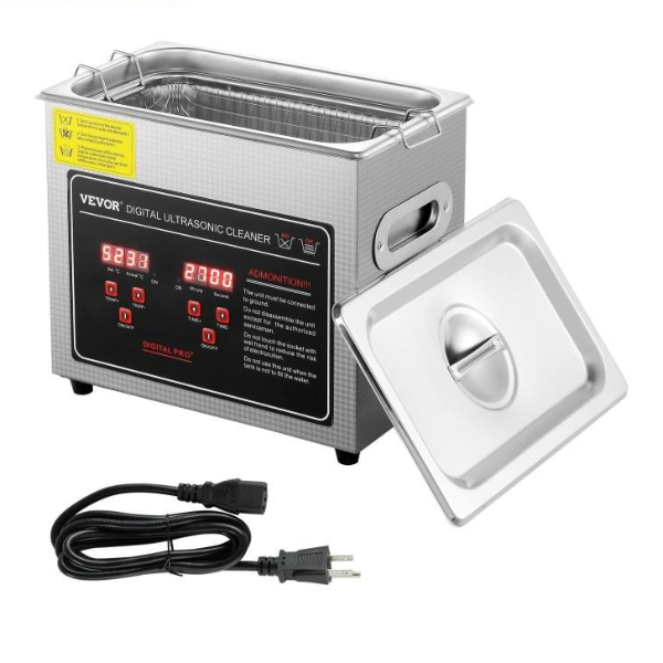 Portable Heated Cleaner Stainless Steel Cleaning Ultrasound Washing Machine Home Appliance 3l