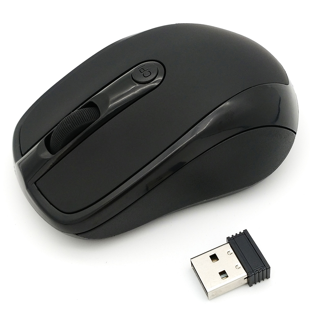 Ergonomic Mice For Laptop, Adjustable Receiver Optical Computer Mouse, PC Mouse black