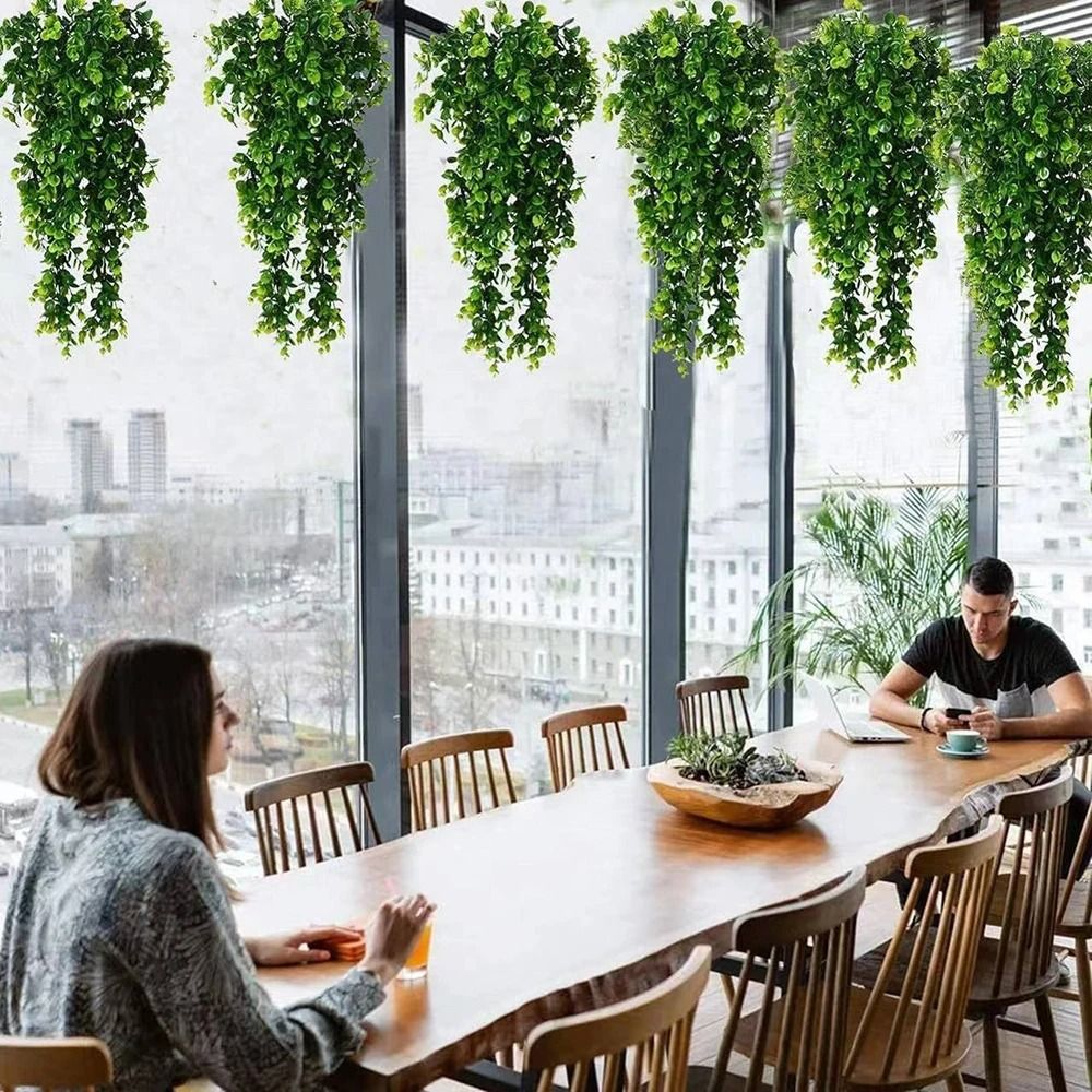 Artificial Hanging Fern Vine Wall Decor Persian Grass Greenery Garland For Home Balcony And Garden Artificial Hanging Fern Vine Wall Decor Persian Grass Greenery Garland For Home Balcony And Garden