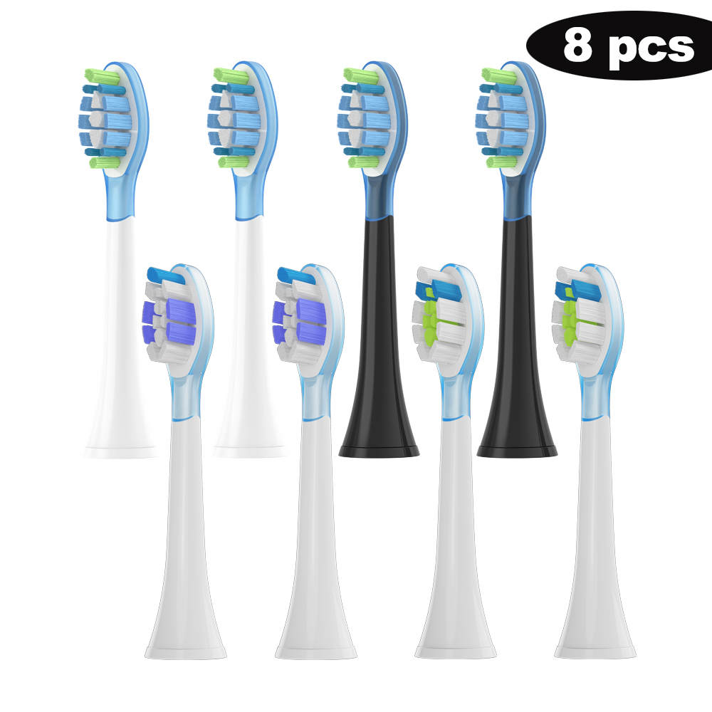 Replacement Brush Heads For Philips Sonic Electric Toothbrush purple