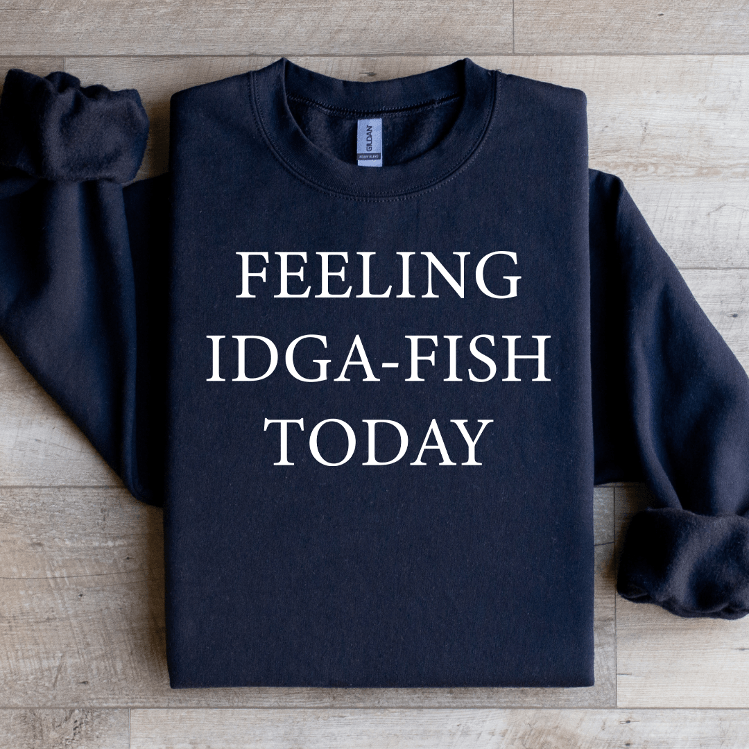 Feeling IDGA Fish Today Sweatshirt L Sand