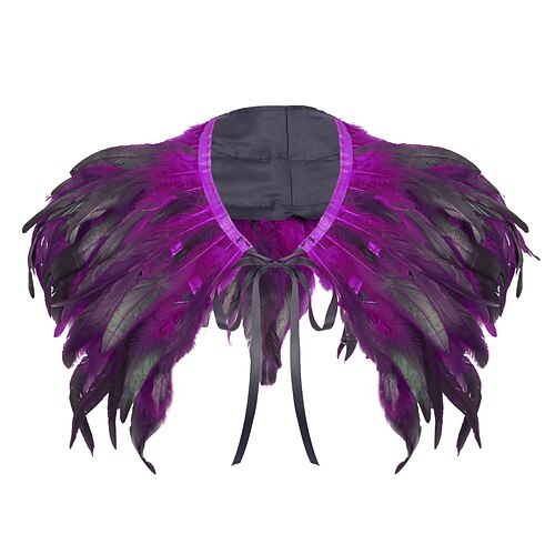 Costumes de Carnaval 2026 Carnaval de Rio Accessoires Samba Châle en Plumes Rouges avec Nœud en Ruban pour Femmes Costume de Performance Festival Brésil