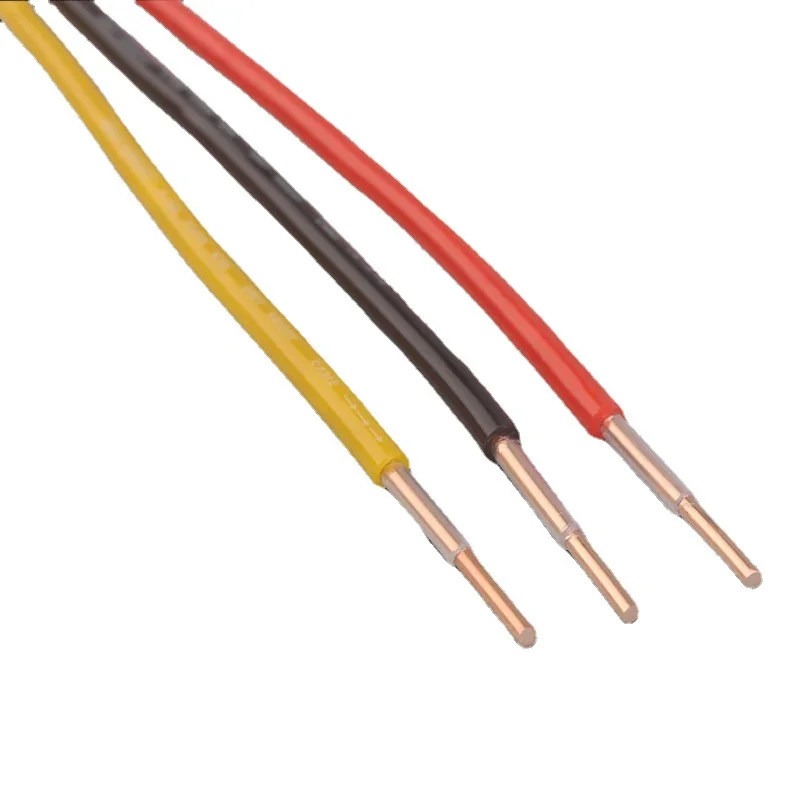 2,5 mm Audio-Netzkabel, internes Kabel, einzelne Massenkabel, Kupferdraht, hochtemperaturbeständig, OCC, Rot, Gelb und Schwarz Image