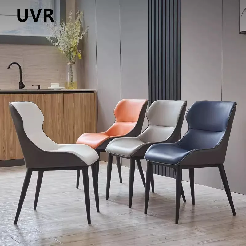 UVR Licht Luxus Restaurant Stühle Moderne Minimalistische Haushalt Küche Rückenlehne Hocker Schlafzimmer Kommode Stuhl Café Esszimmer Stuhl Image