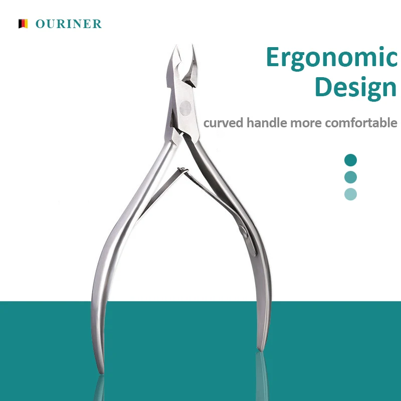 Nagelhautzange Nagelmaniküre Nagelhautschere Clippers Trimmer Dead Skin Remover Pediküre Edelstahlschneider Werkzeug Image