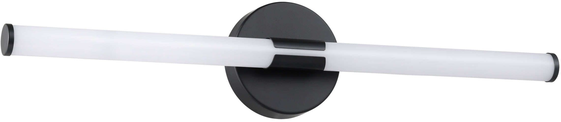 EGLO Spiegelleuchte "RAMOLA Spiegellampe - Stahl - LED - 11W - IP44", schwarz, 1, H: 12cm, 1 Stk., Leuchten, Wandlampe, Badezimmerlampe, Bad, L60 x H12 x AL6,5 cm, Spiegelleuchte