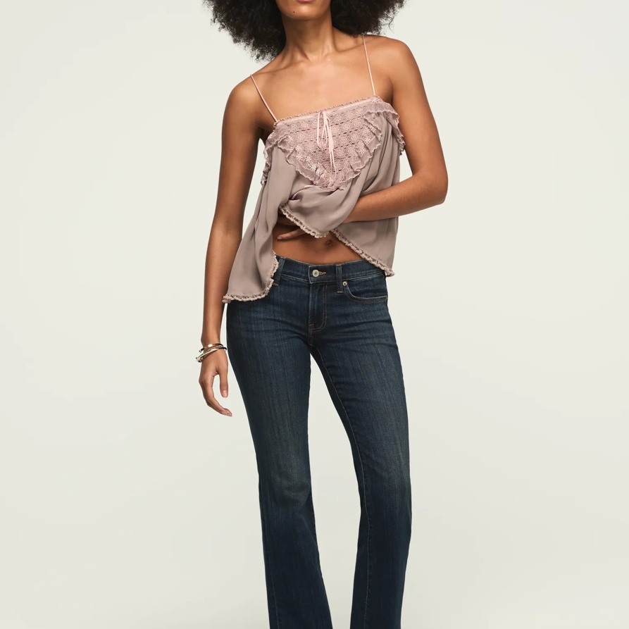 Lucky Brand Mid Rise Sweet Flare - Women's Pants Denim Flare Flared Jeans in New Heights Wash, Size 31 x 32