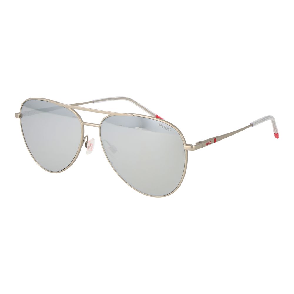 Silberne Metallsonnenbrille