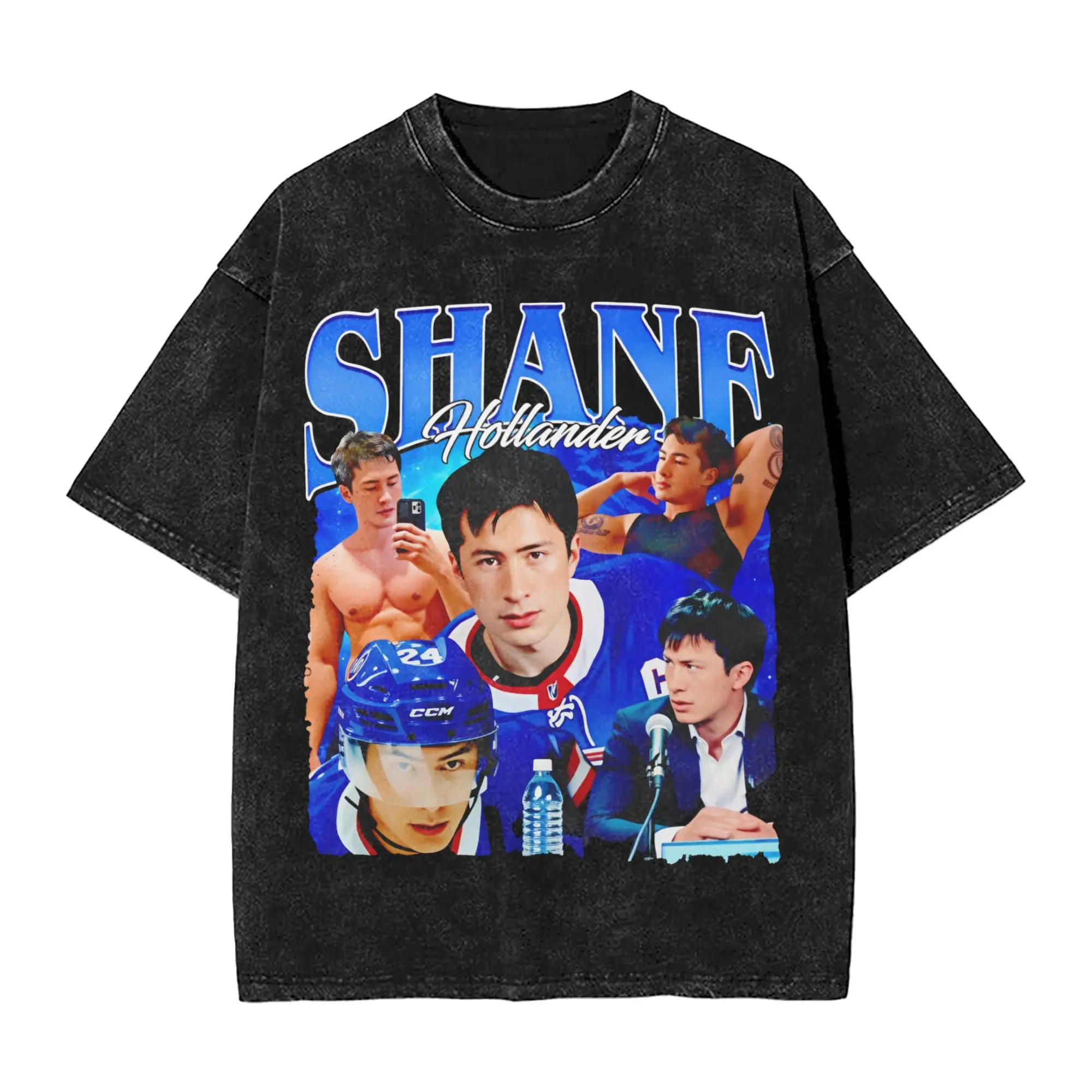 Shane Hollander T-Shirts Hip Hop Washed 100_ Baumwolle Oversize T-Shirts Beheizte Rivalry Neuheit Männer Frauen Atmungsaktive Sommer-T-Shirts