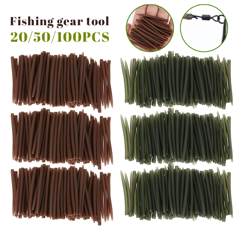 Terminal Karpfen Angeln Gummi Anti Tangle Sleeves Verbinden mit Angelhaken Pesca Karpfen Angeln Zubehör Tackle Image