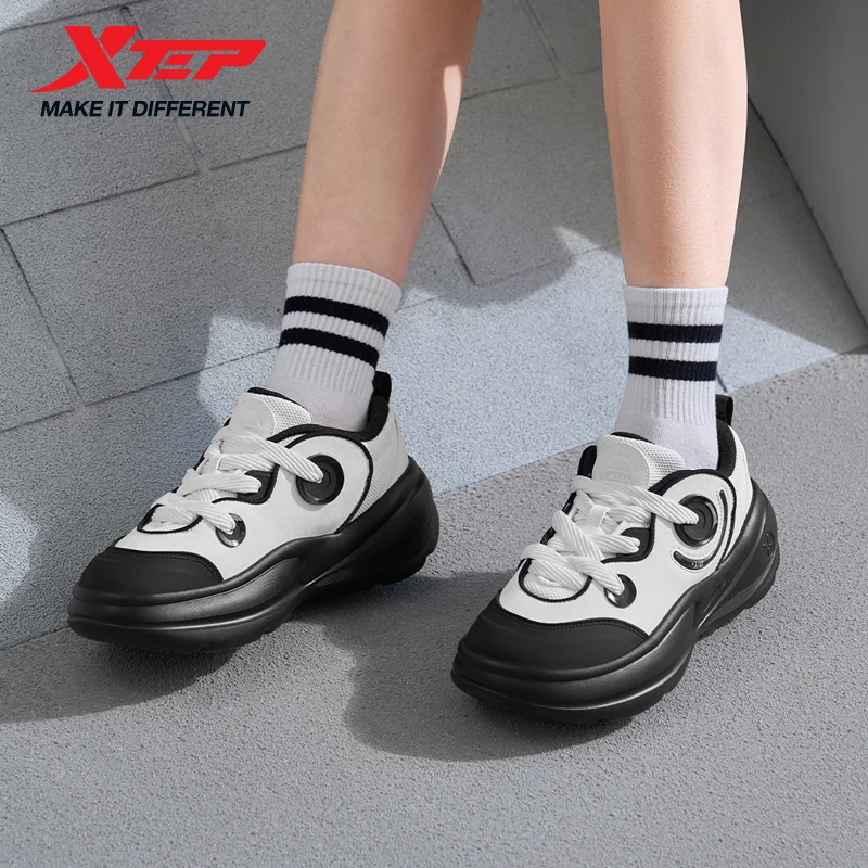 Xtep Freizeitschuhe 2025, Frühling, leichte Sportschuhe, All-Match, modische, bequeme Street-Style-Turnschuhe 975118320040