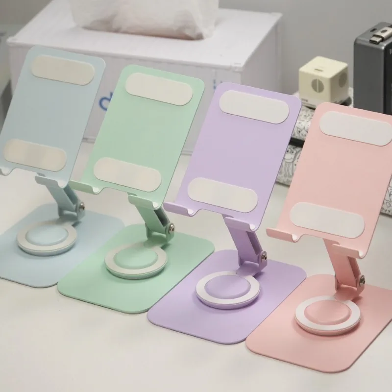 Dopamin-Telefonständer aus Metall für den Schreibtisch, faltbarer und drehbarer Tablet-Stützrahmen, geeignet für Live-Streaming und Bürogebrauch Image