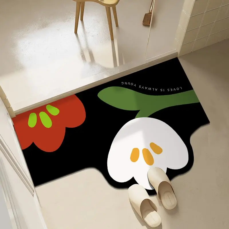 Kieselgur Schlamm Bad saugfähige Boden matte Eingangstür Eingangstür matte Toilette rutsch feste Matte Küche Boden matte Haushalts teppich