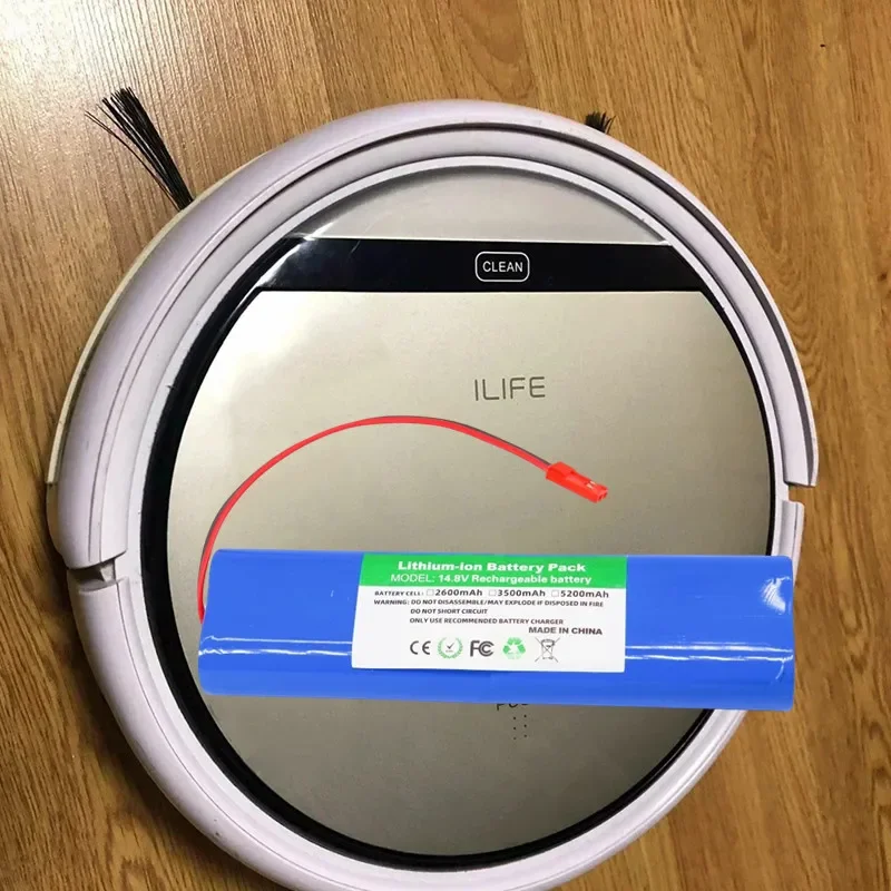 14,8 V 3500 mAh Akku mit hoher Kapazität! Ersatz für ilife V5/V5s/V50/V3+/V3s, langlebig und extrem effizient Image