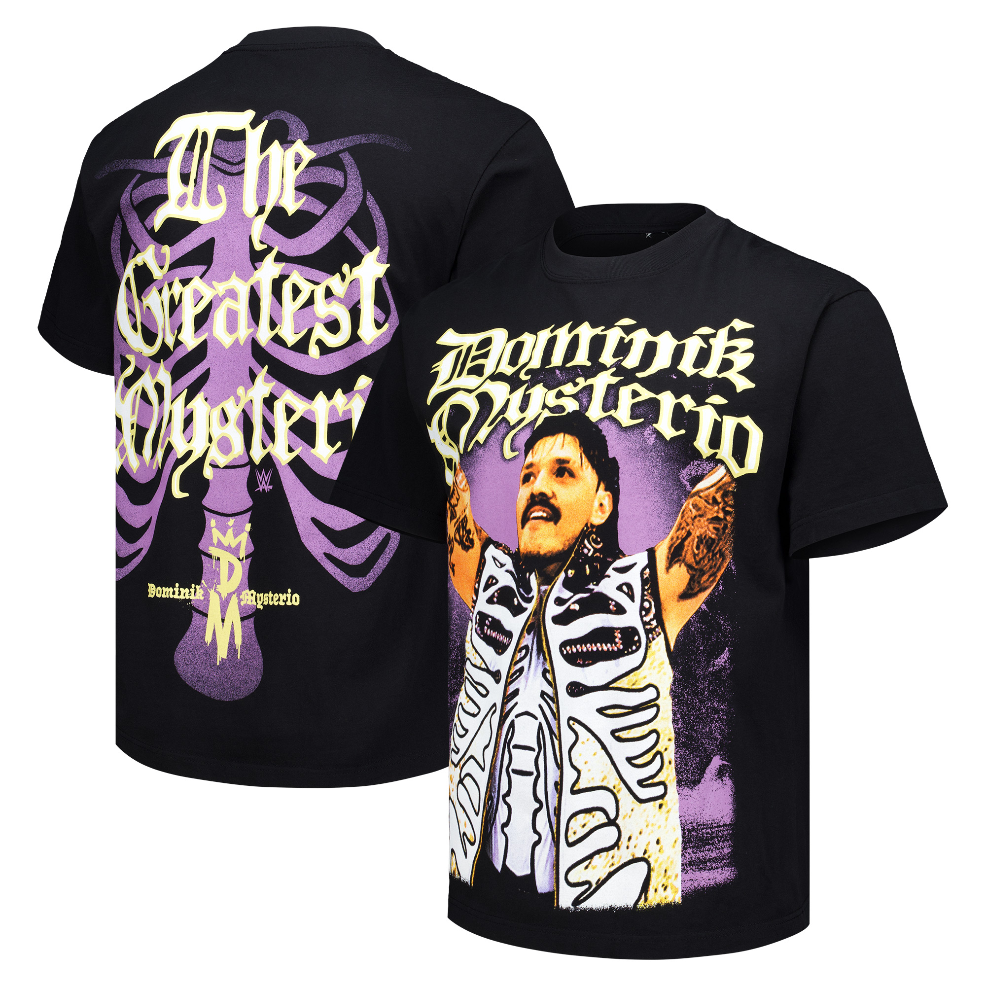 Ripple Junction Herren-T-Shirt in Schwarz mit Dominik Mysterio-Motiv (The Greatest Mysterio) Image