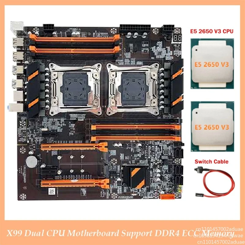 X99 Hauptplatine Dual DDR4 2011v3 Server Desktop-Computer E5 Zhiqiang 2678V3 Multi-open-Set Image