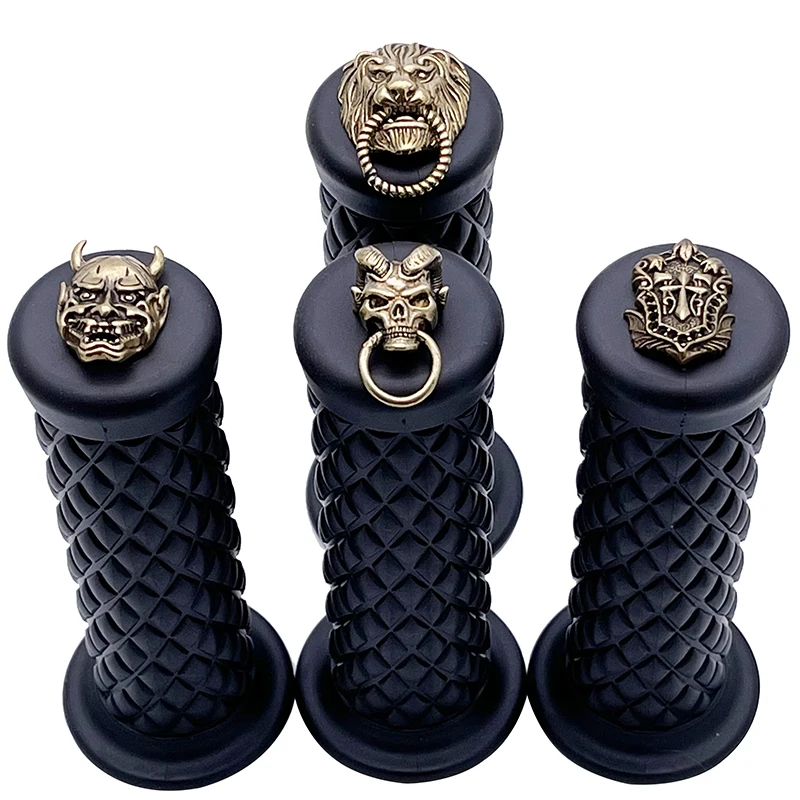 Motorrad Retro Gummi Klassische Motorrad Wasserdicht Nicht-slip Griff Bar Für Harley Davidson 883 CG 125 CB400