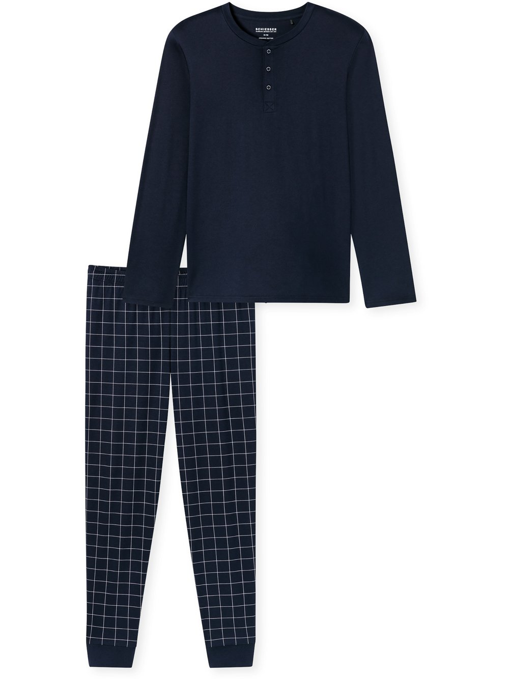 Schiesser Pyjama Herren marine, 58 Image