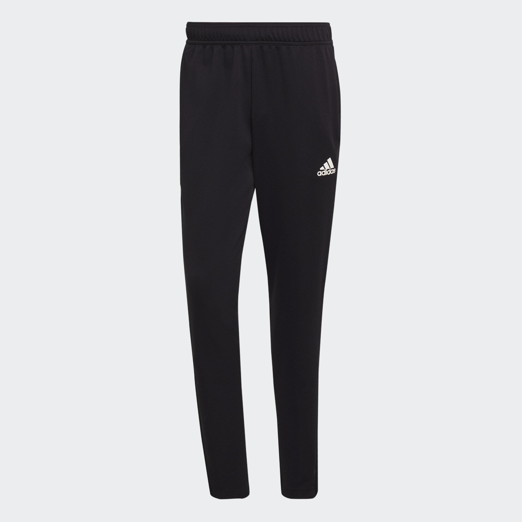 adidas Sportswear Mens Aeroready Sereno Slim Tapered Cut 3-Stripes Pants - Black/white Recycled Material - Size X-small