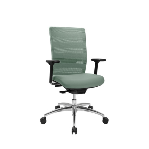 Topstar Drehstuhl SITNESS AIRWORK mit Armlehnen, aluminium/minzgrün Image