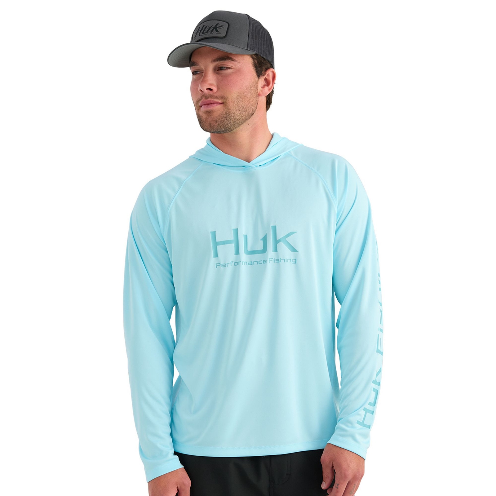 HUK Men's Pursuit Hoodie (Size XL) Caicos, Polyester