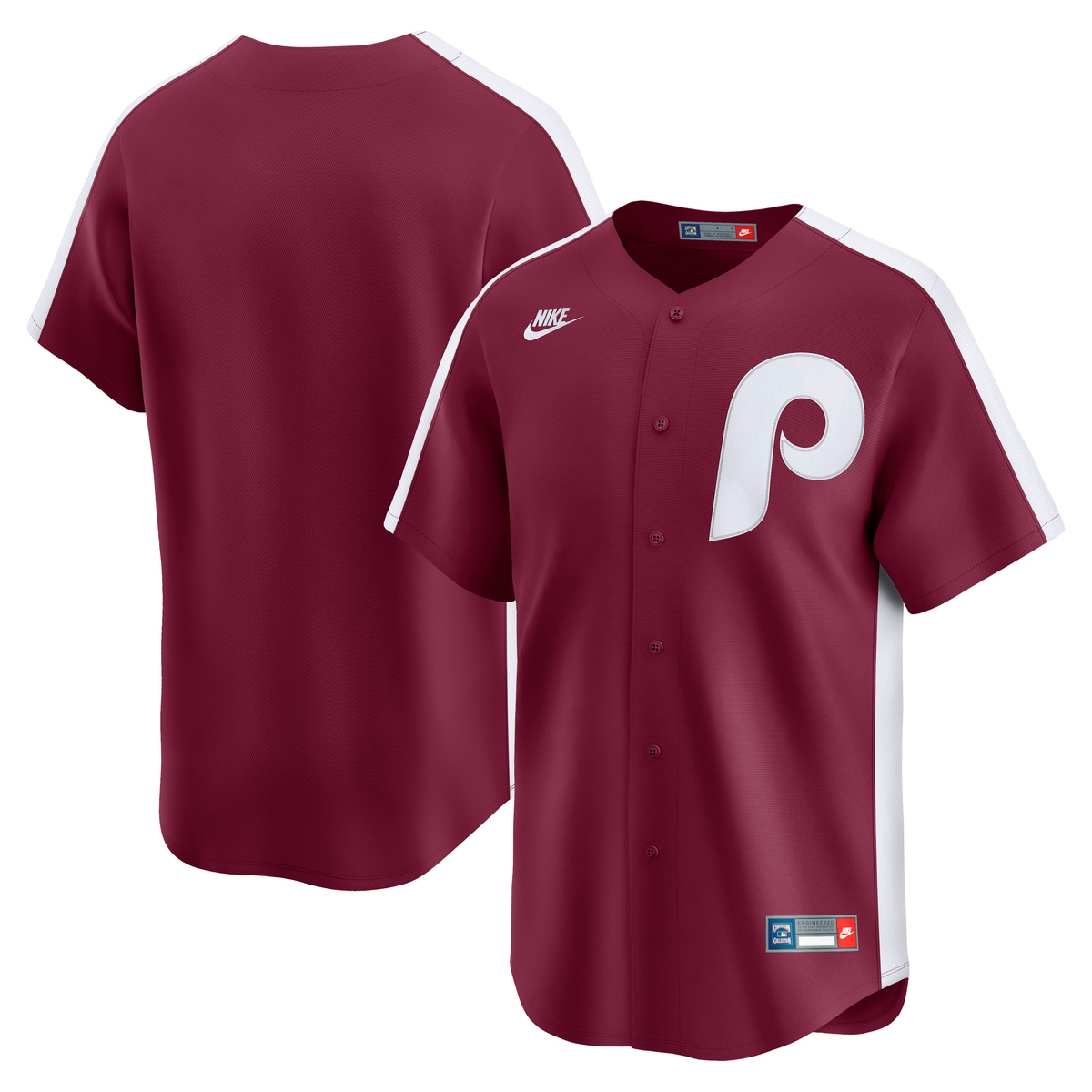 Footballtrikot NIKE "Nike Trikot Philadelphia Phillies Nike Limited Cooperstown", Damen, Gr. XXL, rot, 100% Polyester, Trikots