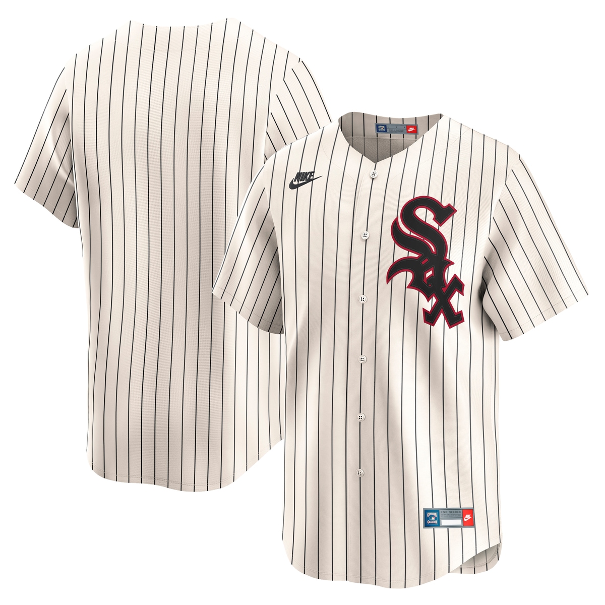 Footballtrikot NIKE "Nike Trikot Chicago White Sox Nike MLB Limited Cooperstown", Damen, Gr. S, weiß, 100% Polyester, Trikots